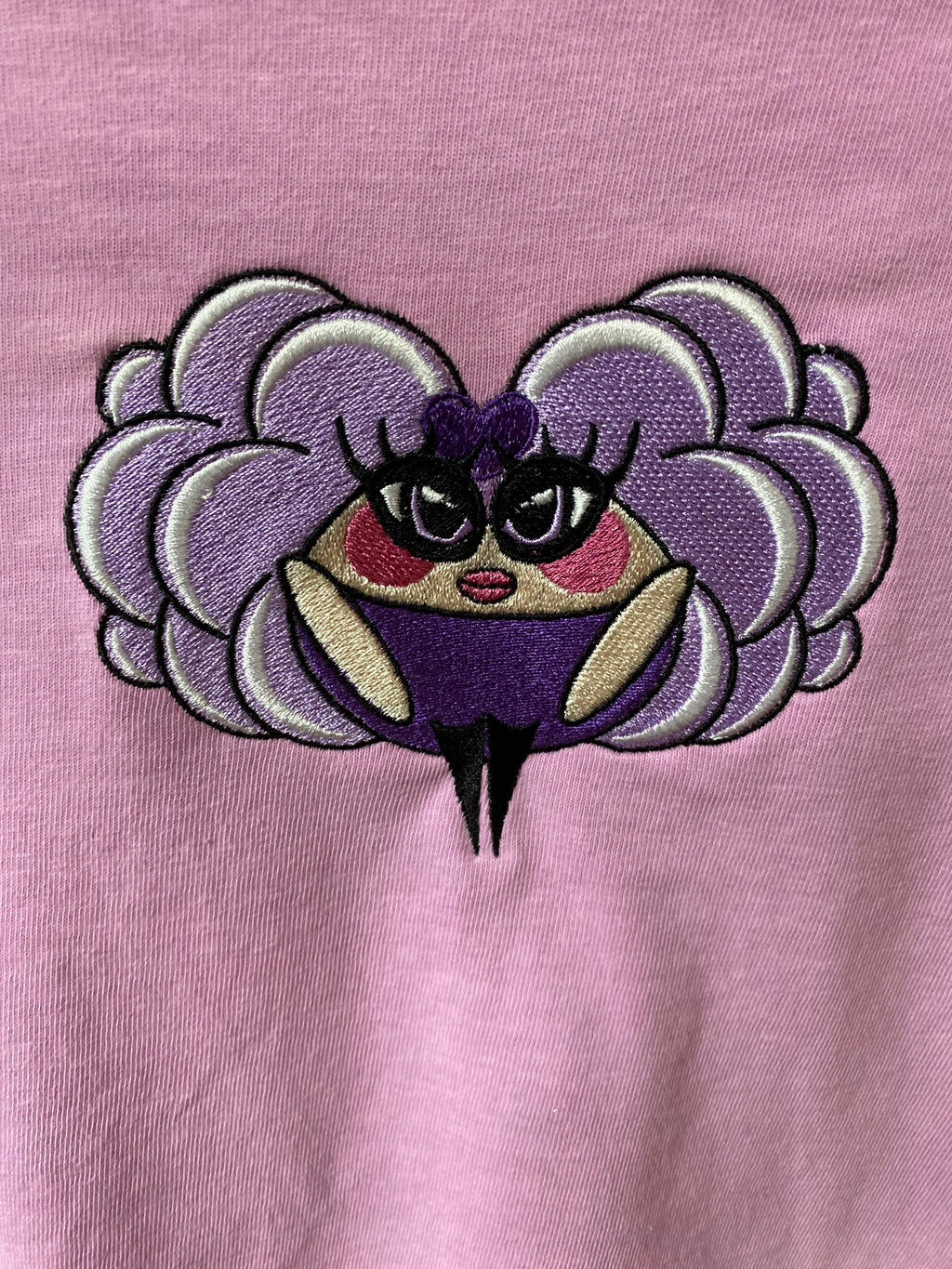 AJUP Pink Embroidered Tee – Girl Design