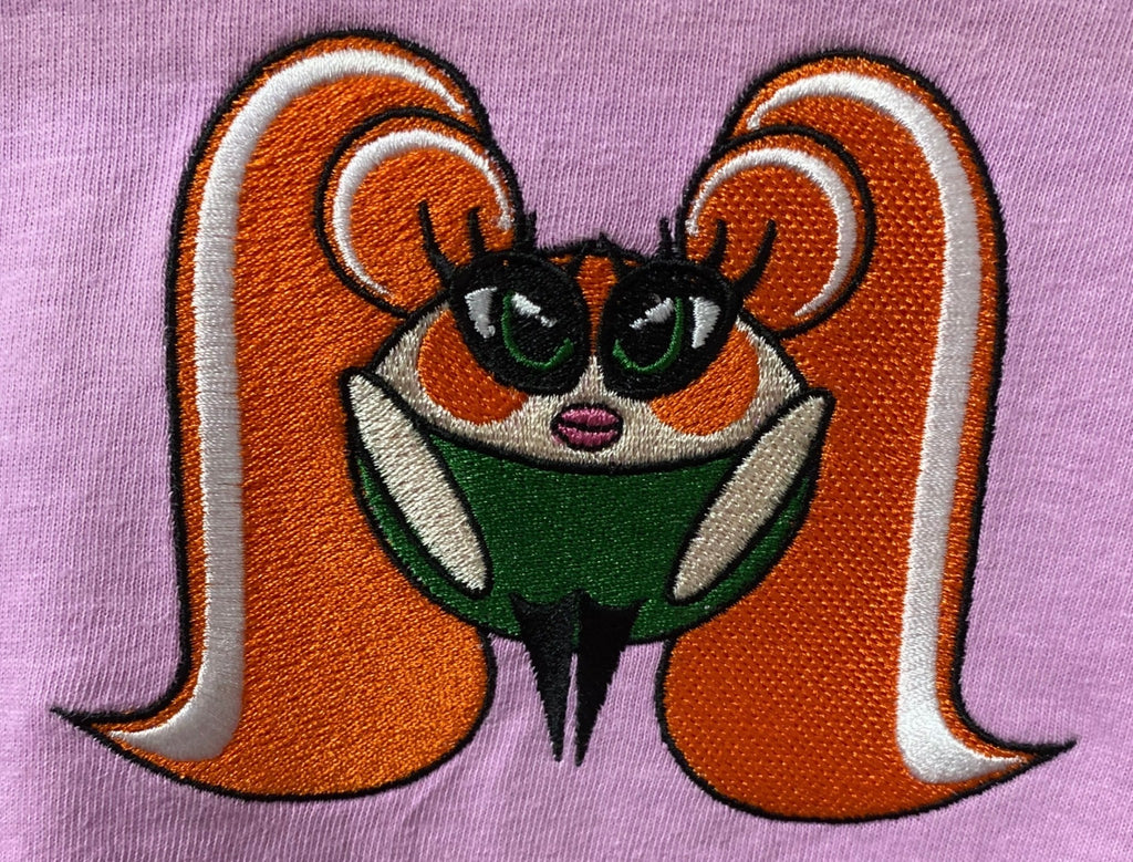 AJUP Pink Embroidered Tee