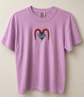 AJUP Pink Embroidered Tee – Girl Graphic